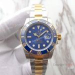 Rolex Submariner 3135 Two Tone Blue Ceramic Watch AAA Replica